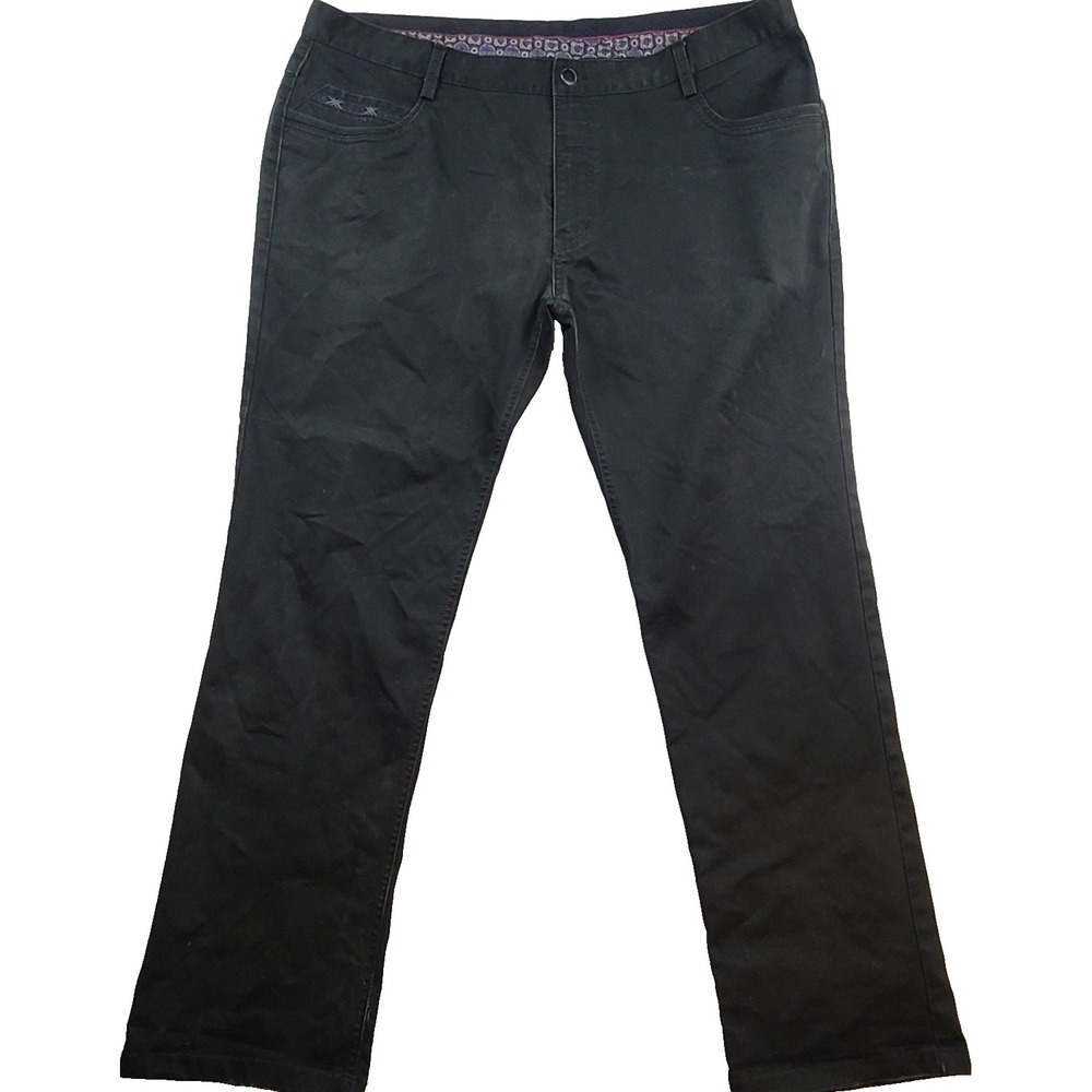 Vassari Handcrafted Mens 40 Charcoal Gray Straight Leg Pants B2001 Cotton Blend